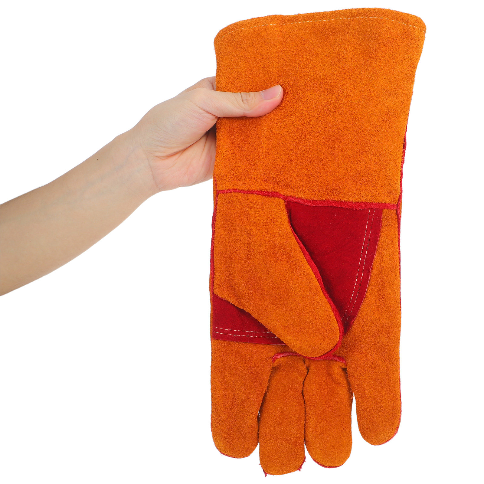 Heat Resistant Glove - 1Pair Electric Welding Gloves Cowhide Fire