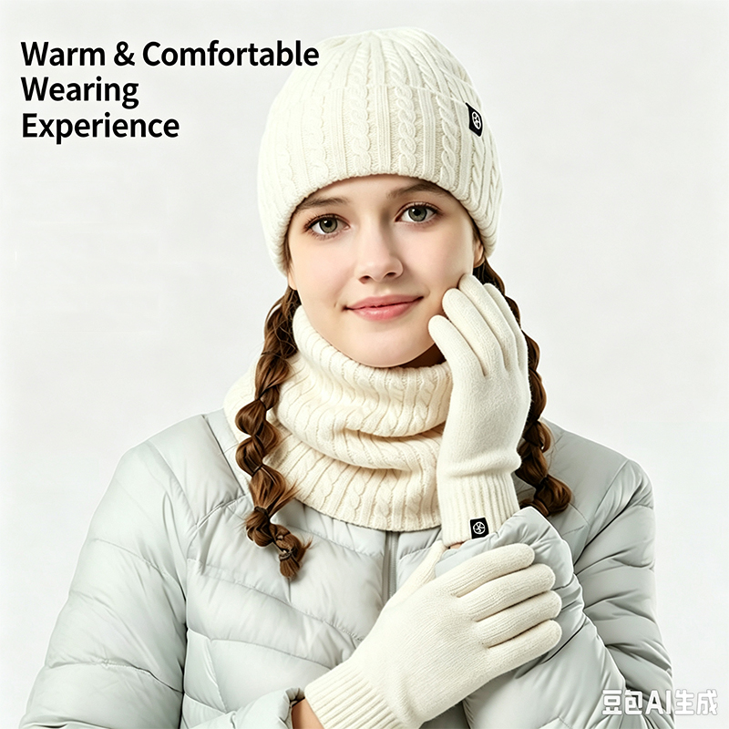 Man and Woman Fleece Lined Hat - Wool Glove Lined review and price