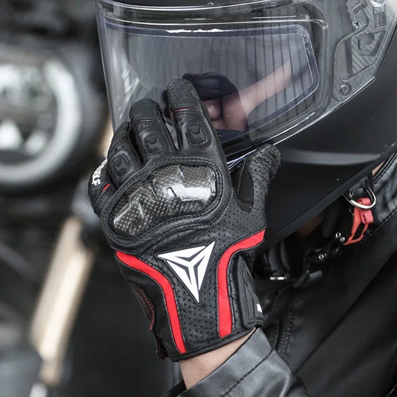Genuine Leather Motorcycle Glo - Motorcycle Glove Knuckle review and price