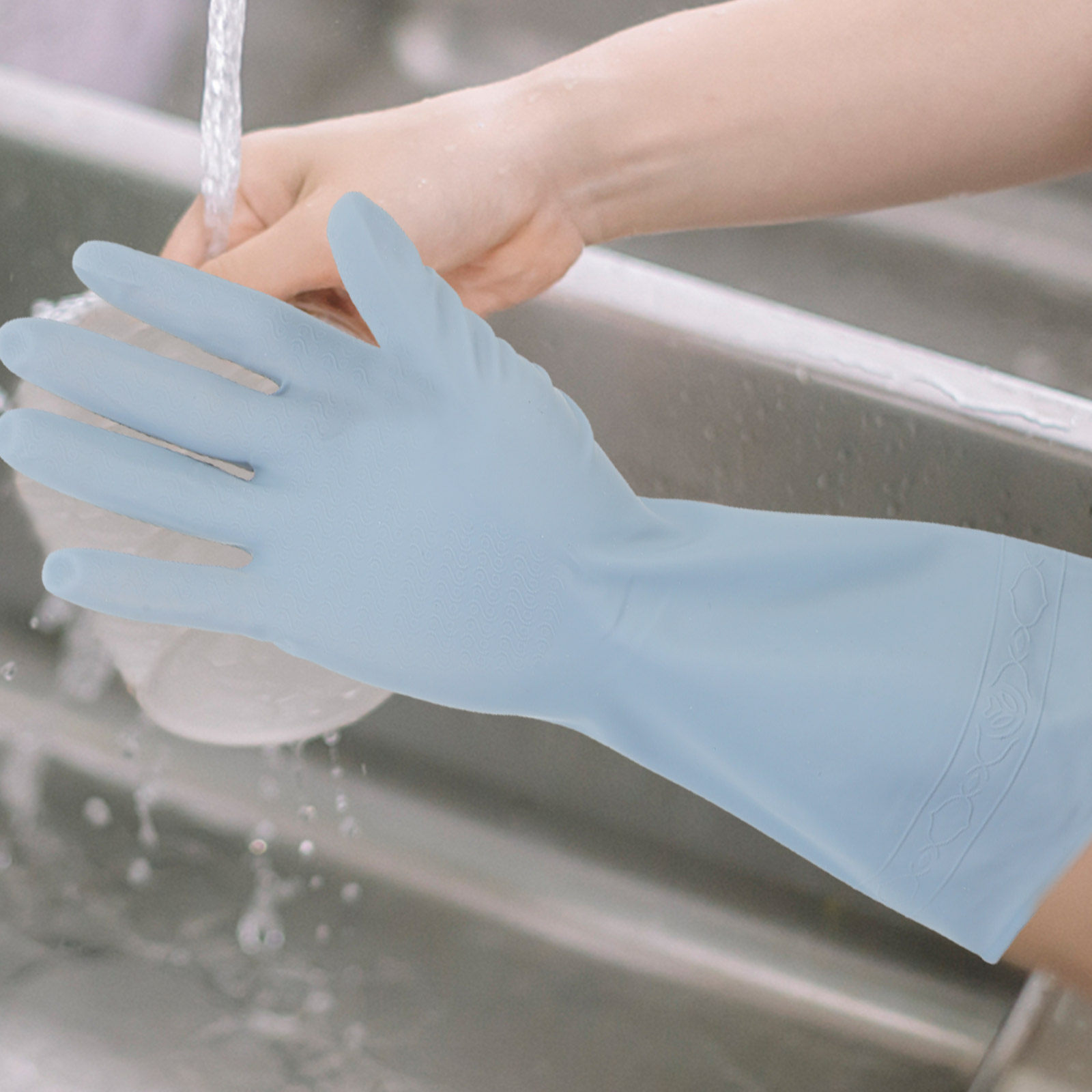 3Pairs Long Dishwashing Gloves - Dish Glove Rubber review and price